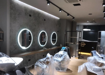 Impianto elettrico negozio parrucchiere