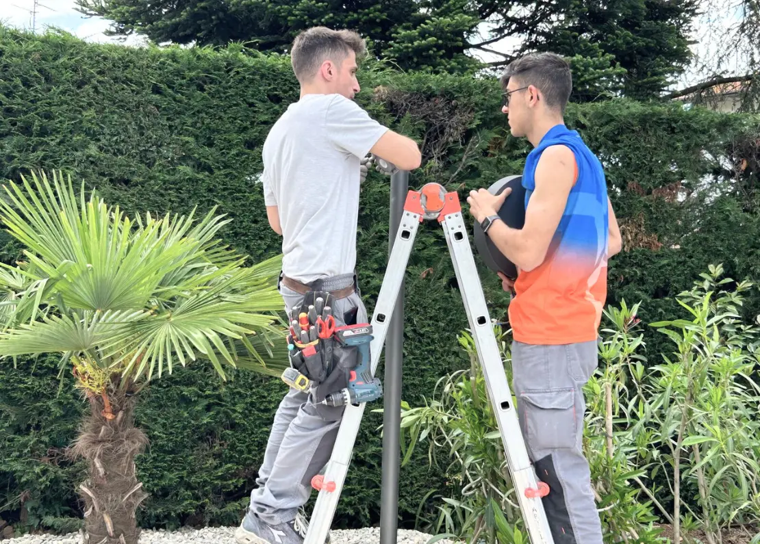 Illuminazione esterna a Borzano