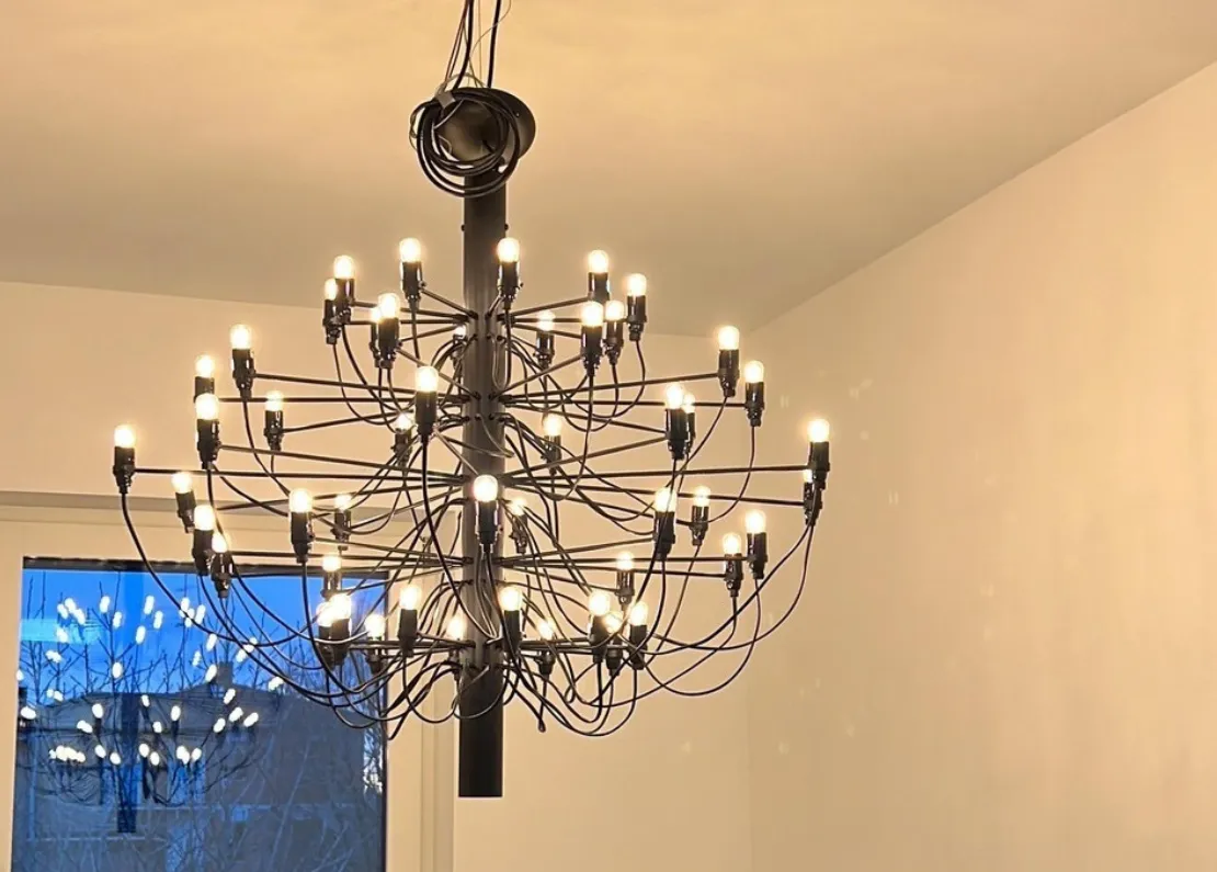 Installazione lampadario Flos 2097 