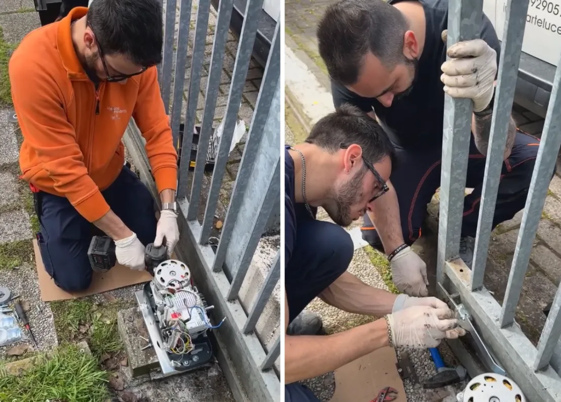 Sostituzione motore cancello scorrevole