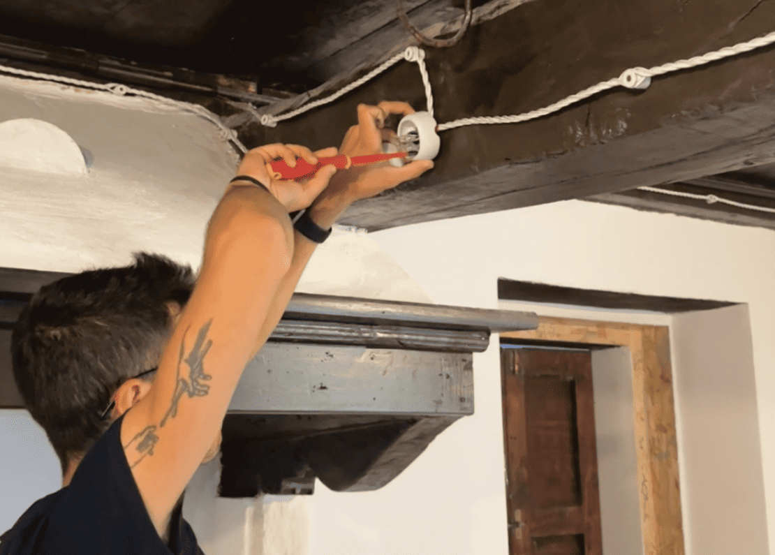 Impianto elettrico a vista