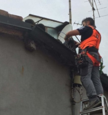 Installazione di parabola per la TV