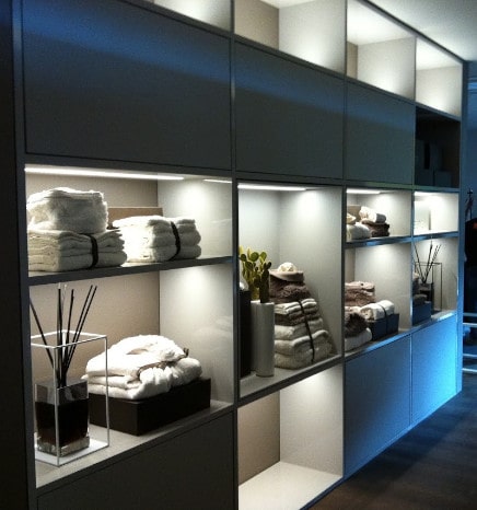 Progetto di illuminazione di interni per SPA